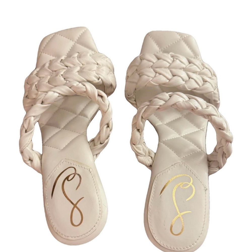 Sam Edelman Cream Braided Sandals